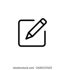 Edit icon vector. Pencil icon. Write icon.