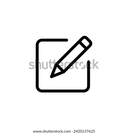 Edit icon vector. Pencil icon. Write icon.