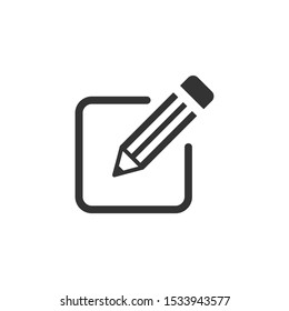 Edit Icon vector sign isolated for graphic and web design. Edit symbol template color editable on white background.