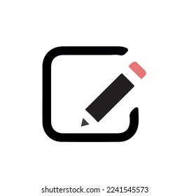 Editing-Icon-Vektorgrafik mit glatter Farbbearbeitung Symbol einfache Vintage und moderne 