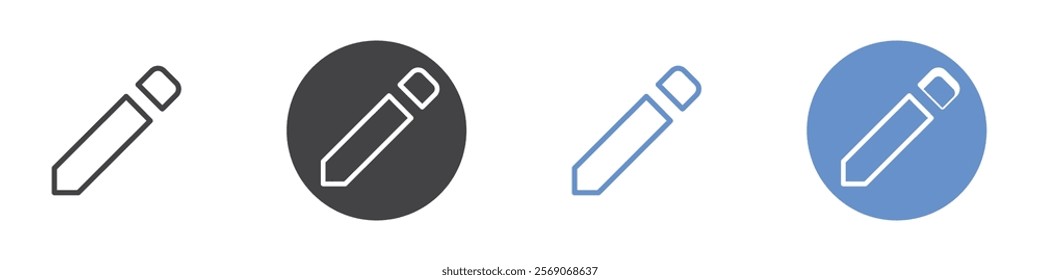 Edit icon vector symbol outline sign
