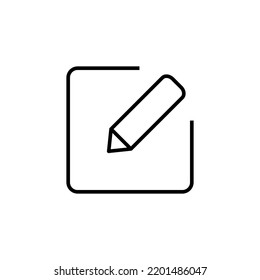 Edit icon vector for web and mobile app. edit document sign and symbol. edit text icon. pencil. sign up
