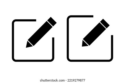 Edit icon vector for web and mobile app. edit document sign and symbol. edit text icon. pencil. sign up