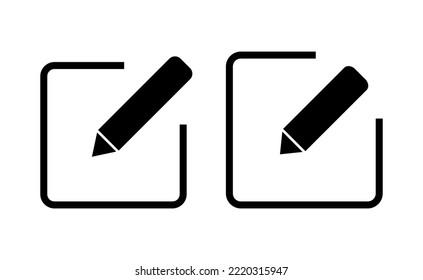 Edit icon vector for web and mobile app. edit document sign and symbol. edit text icon. pencil. sign up