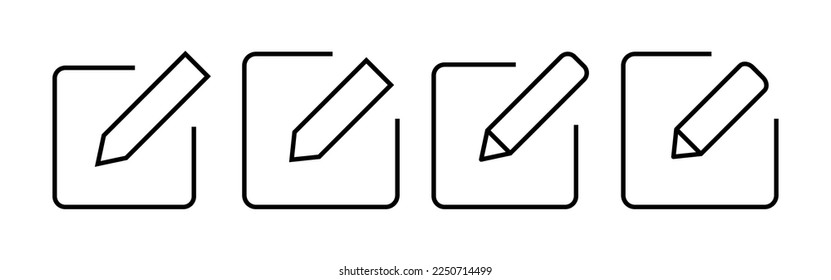 Edit icon vector for web and mobile app. edit document sign and symbol. edit text icon. pencil. sign up