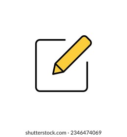 Edit icon vector for web and mobile app. edit document sign and symbol. edit text icon. pencil. sign up