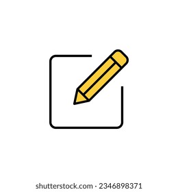 Edit icon vector for web and mobile app. edit document sign and symbol. edit text icon. pencil. sign up