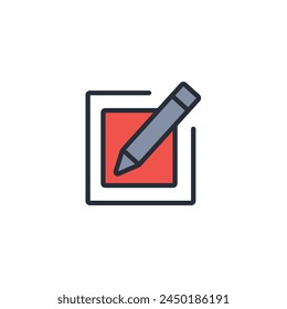 Edit icon. vector.Editable stroke.linear style sign for use web design,logo.Symbol illustration.