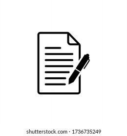 Edit icon. Write icon symbol vector illustration