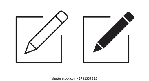 Iconos de Editar. Iconos de contorno Vector colección. ilustraciones planas