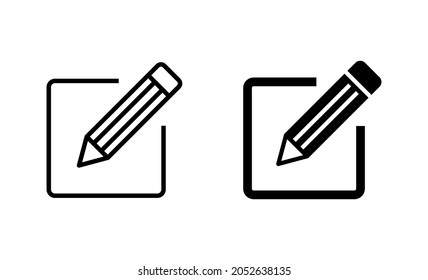 Edit icons set. edit document sign and symbol. edit text icon. pencil. sign up