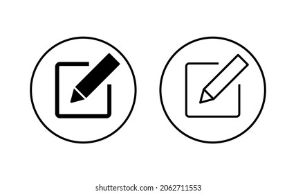 Edit icons set. edit document sign and symbol. edit text icon. pencil. sign up
