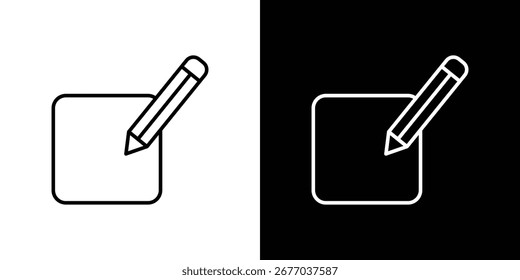 Edit icons. Stroke line art icons