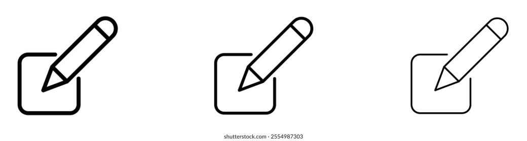 Edit icons in tree different stroke sizes