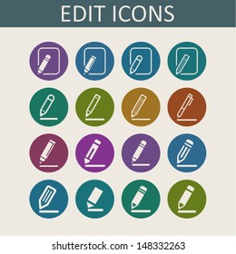Edit icons for website