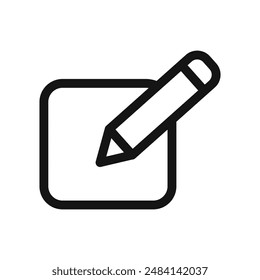 Edit Image Icon black and white vector sign