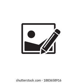 edit image icon symbol sign vector