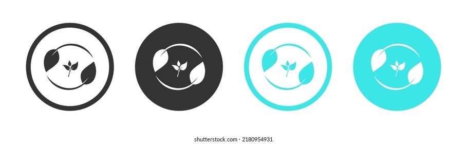 edit leaf icon. Create modify leaf sign button. leaf icon. Vector.