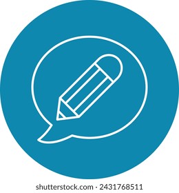 Edit Line Circle Icon design 