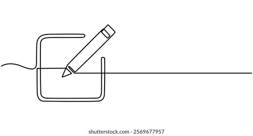 Edit Line Icon Design with Editable Stroke. Suitable for Web Page, Mobile App, UI, UX and GUI design, continuous one line drawing, Edit vector icon set black filled and outlined style, one line.