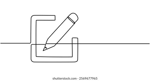 Edit Line Icon Design with Editable Stroke. Suitable for Web Page, Mobile App, UI, UX and GUI design, continuous one line drawing, Edit vector icon set black filled and outlined style, one line.