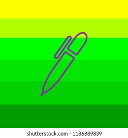 Edit line icon, pen outline vector logo, linear pictogram isolated on white, pixel perfect illustration