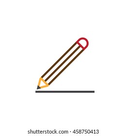 Edit line icon, pencil outline vector logo, linear pictogram isolated on white, pixel perfect illustration