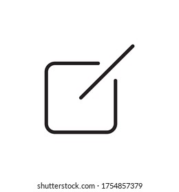 Edit line icon vector isolated
