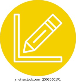 Edit Line Multi Circle Vector Icon Design