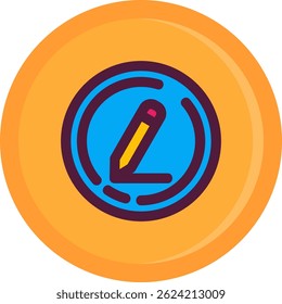 Edit Line vector Icon Design