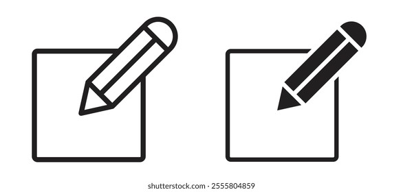 Edit liner icon vector set.