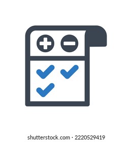 Icono de la lista de edición (Ilustración vectorial)