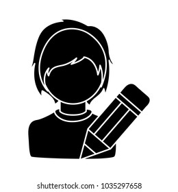 edit male user vector symbol