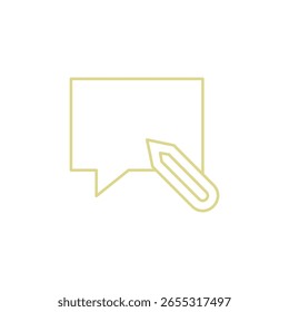 Ícone Editar mensagem na estrutura de tópicos