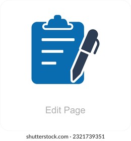 Edit Page and Document Icon Concept