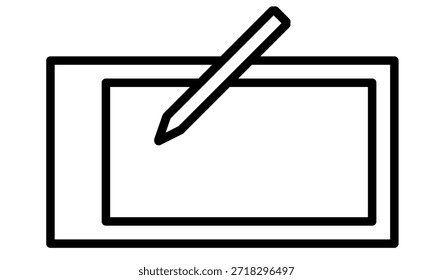 Icono de la página de edición en el fondo blanco