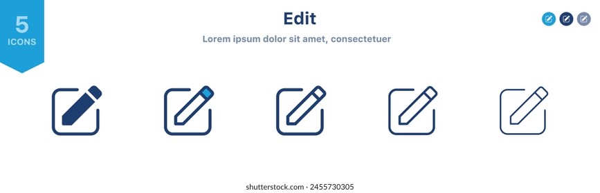 edit pen icon, create modify pen sign button, Pencil icon, sign up icon - editing text file document icons	
