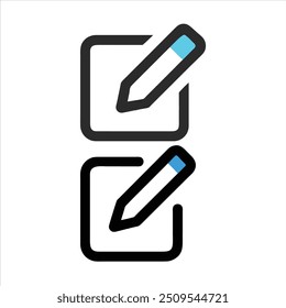 Edit Pen Icon | Create and Modify Pen Sign Button | Pencil Icon and Sign-Up Icon 