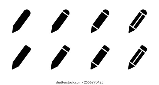 edit pen icon, create modify pen sign button, Pencil icon, sign up icon. editing text file document icons