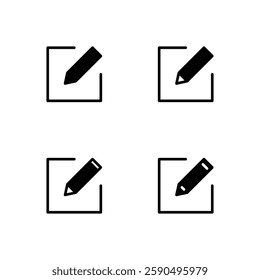 Edit pen icon set. Edit icon. Pen icon.
