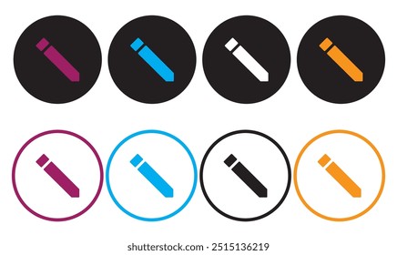 edit pen icon, pen sign button and Pencil icon .editing text file document icons . vector illustration