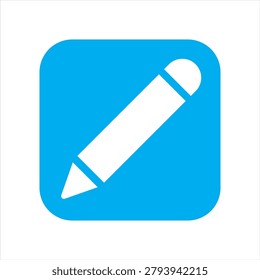 Edit pen symbol icon. Usable for: user interface, edit, modify, update, write, text input, mobile app, web application. Vector illustration