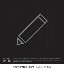 Edit, pencil icon - Black Creative Background