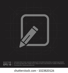 Edit, pencil icon - Black Creative Background