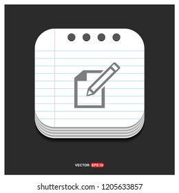 Edit, pencil icon - Free vector icon
