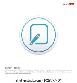 Edit, pencil icon Hexa White Background icon template