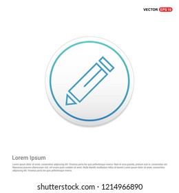 Edit, pencil icon Hexa White Background icon template - Free vector icon