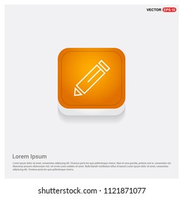 Edit, pencil icon Orange Abstract Web Button - Free vector icon