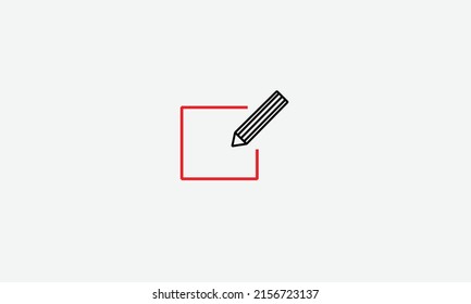 Edit pencil vector logo design