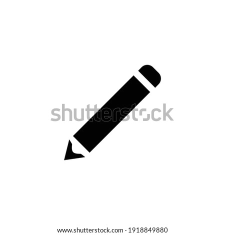 
Edit pencil or pencil for writing flat icon for app and website